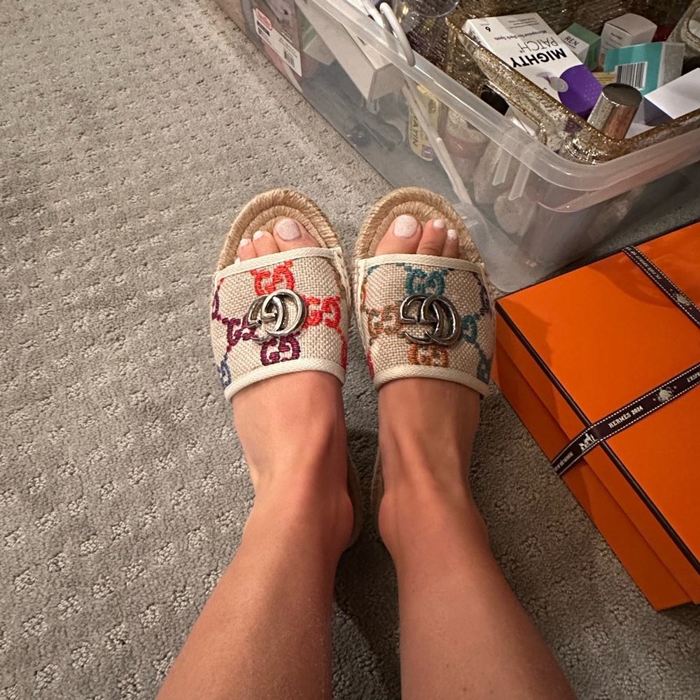 Gucci Multicolor Slide Sandals